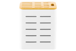 Подставка для ножей 17,5*9,3*21,5 см Белая + бамбуковая крышка - Elan gallery фото 6