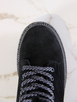 Ботинки EDART 327.22511gr. Черные замша/шерсть фото 5