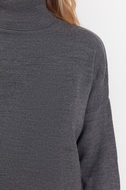 Gri Genis Kal?p Basic Triko Kazak TWOAW23KZ00206