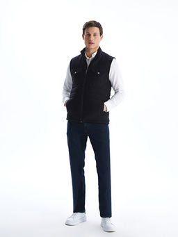 Standart Kal?p Dik Yaka Erkek Yelek