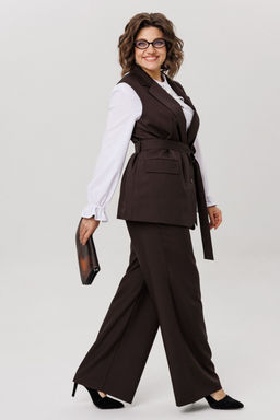 Жилет ANELLI 1502 Блестящий каштан  фото 5