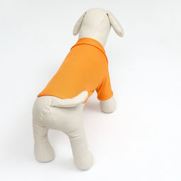 Футболка-поло для животных, M (ДС 30, ОГ 40, ОШ 27 см), оранжевая - Simaland фото 3