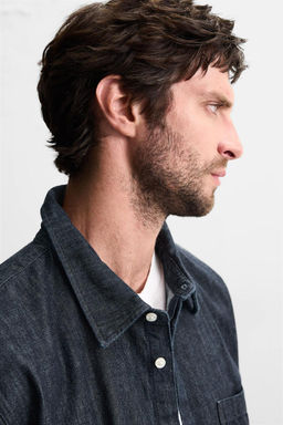 RELAXED FIT DENIM SHIRT - Zara фото 6