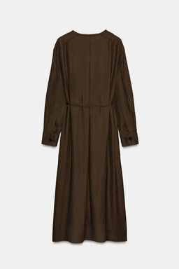 POLKA DOT DRESS WITH BELT ZW COLLECTION - Zara фото 6