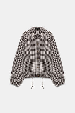 CHAQUETA CUADROS / Marr?n / Crudo - Zara фото 5