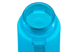 Бутылка для воды 1000 мл 7,8*7,8*28,5 см "Style Matte" с углубл д/п аквамар-морская волна мотивацион