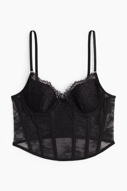Bustier acolchado de encaje - H&m фото 5