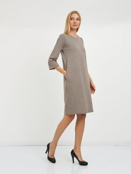 платье в клетку с декоративным элементом - Glenfield фото 2