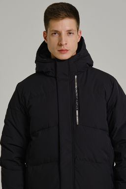 Пуховик средней длины Черный - Anta фото 3