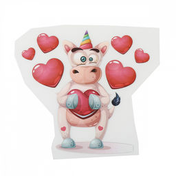 Термотрансфер арт.TBY.1238 Корова 13х12см, уп.10шт