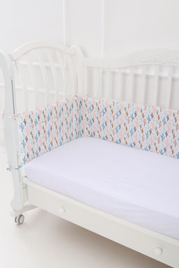 Бортик в кроватку четырехсторонний арт БРК35/ламы