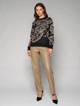 Джемпер женский 12411-53025 paisley black - Eleganzza фото 4