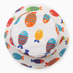 Панама детская KAFTAN «Рыбки», белая, размер 54