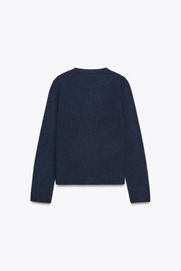 BASIC KNIT CARDIGAN WITH BUTTONS - Zara фото 7