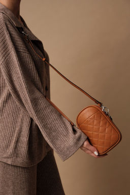 Сумка кожаная Azaro 30832 оранжевый фрукт