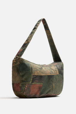 DENIM PRINT SHOULDER BAG - Zara фото 4