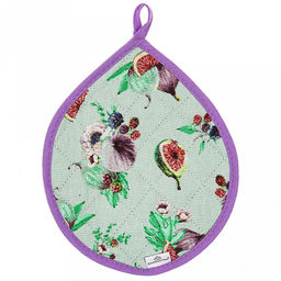 "Инжир К" Кухонный комплект: прихватка 20х25см "Капелька" - 2шт, хлопок "Премиум" 191г/м2 - хлопок 100%, наполнитель - ватин 280гр/м2, "Домашняя мода" (Россия)