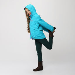 RODOS Куртка для девочки мембрана демисезон М-196 (Куртка) Бирюза