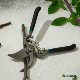 Секатор плоскостной, 8 (20 см), с металлическими ручками, Greengo фото 10