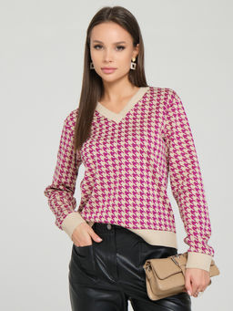 Джемпер с подвязами