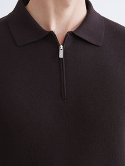 Polo Yaka Erkek Triko Kazak