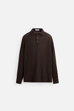TEXTURED POLO SHIRT - Zara фото 7