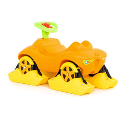 Каталка Мой любимый автомобиль со звуковым сигналом многофункциональная (оранжевая) - Полесье фото 3