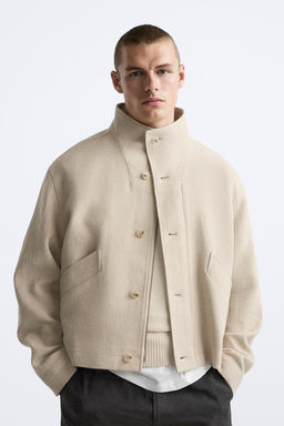LINEN - COTTON BLEND JACKET - Zara фото 6