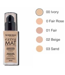 DEBORAH Тональная основа матирующая Extra Mat тон 02 бежевый, 30 мл  фото 2