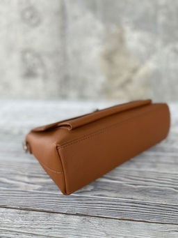 Женская кожаная сумка через плечо 8219 Рыжий - Sergio valentini фото 4