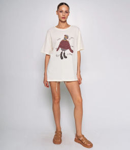 Футболка #КТ3612, кремовый