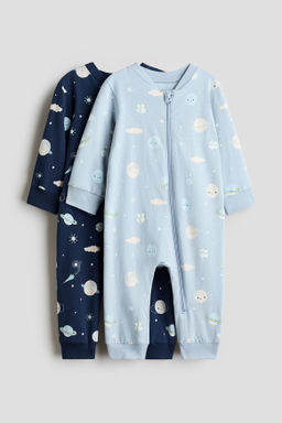 Pack de 2 pijamas enteros con estampado
