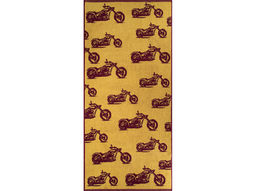 Полотенце махровое 6с102.411ж1 Мото-паттерн(кр.дерево1) 67х150см