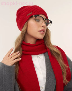 LS 52 PL 52 Комплект женский флис (колпак+шарф) (56-58)