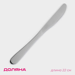 Нож столовый из коррозионно-стойкой стали Доляна Таун, длина 22 см, серебристый