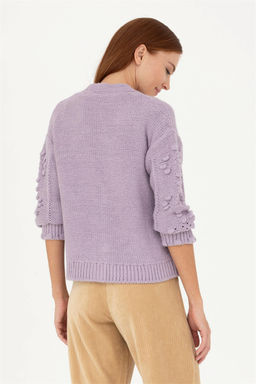 Женский сиреневый трикотажный кардиган - U.s. polo assn фото 12