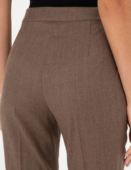 Vizon Flare Fit Y_n Kuma_ Pantolon