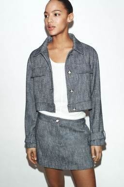 SHORT TEXTURED JACKET - Zara фото 12