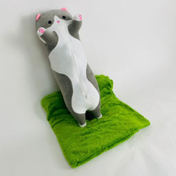 Мягкая игрушка с пледом Кот-батон 55 см 3 в 1