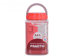 Емкость "Practic" квадратная 2,4 л арт. ЭЛ541 ЭЛЬФ