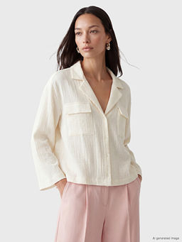 Рубашка Oversize муслиновая женская