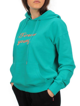 A-02 TURQUOISE Худи женское (85% хлопок, 15% полиэстер) - Фабричный китай фото 3