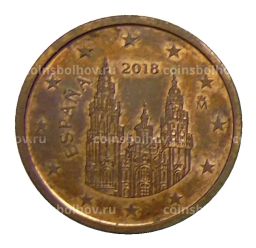 2 евроцента 2018 года Испания