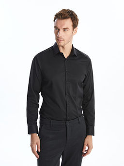 Slim Fit Uzun Kollu Poplin Erkek G?mlek