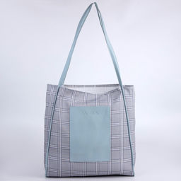 Сумка - шопер с нашивкой NAZAMOK серый, 40387 см  фото 6