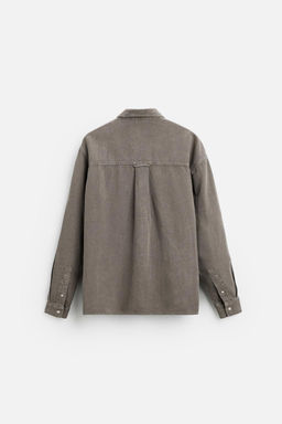 FADED DENIM SHIRT - Zara фото 15