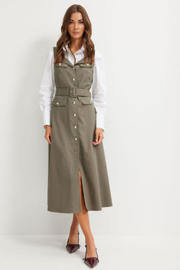 Сарафан LYUSHe 4147-Р хаки