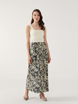 Beli Lastikli Desenli Kad?n Etek