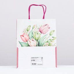 Цена за 2 шт. Пакет подарочный крафтовый Самой лучшей, 25?22?11 см