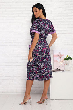 Платье с карманами (01008, фиолетовый) - Плиона фото 8